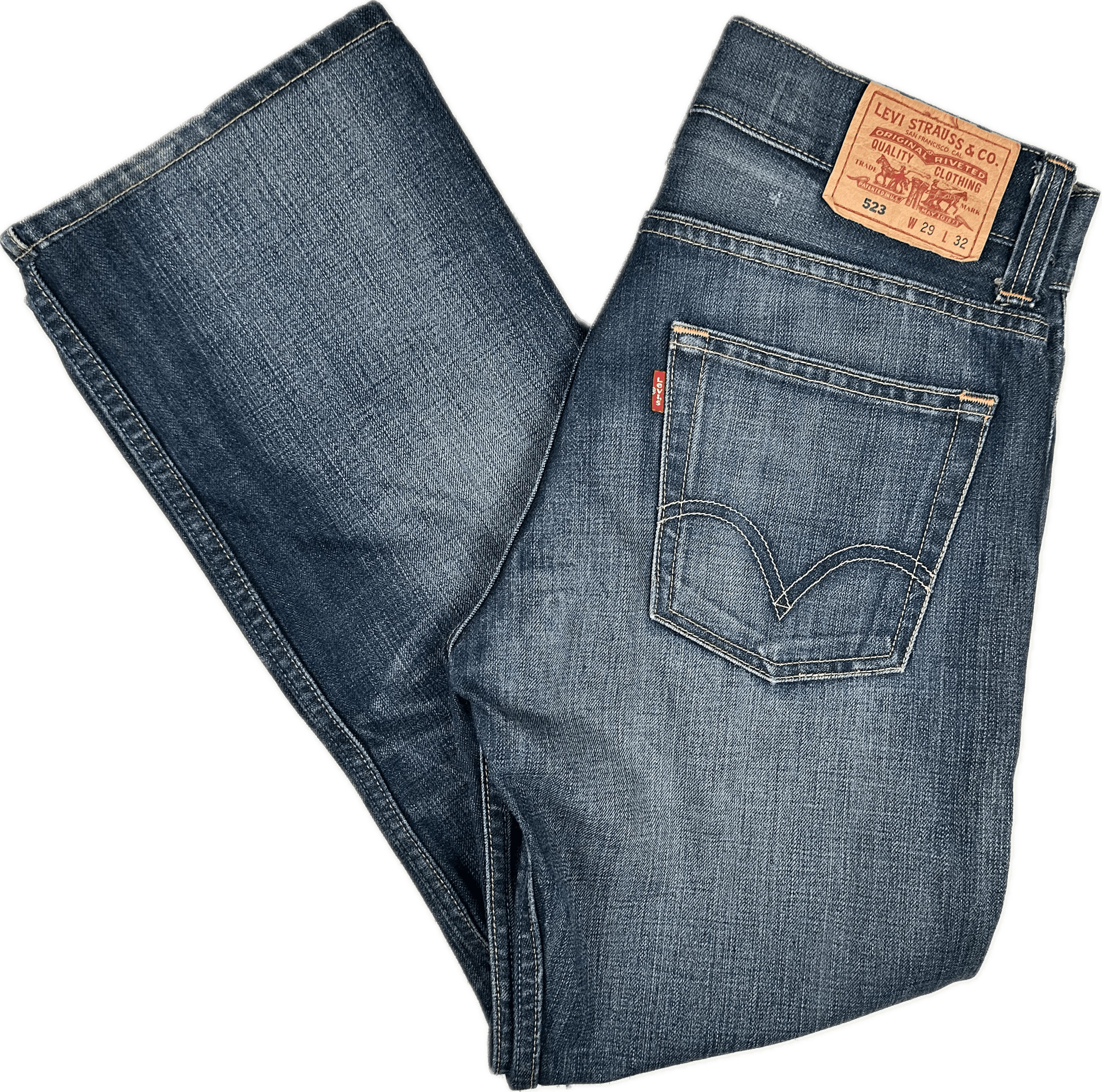Levis Vintage 90's 523 Straight Denim Jeans Size 29S – Jean Pool
