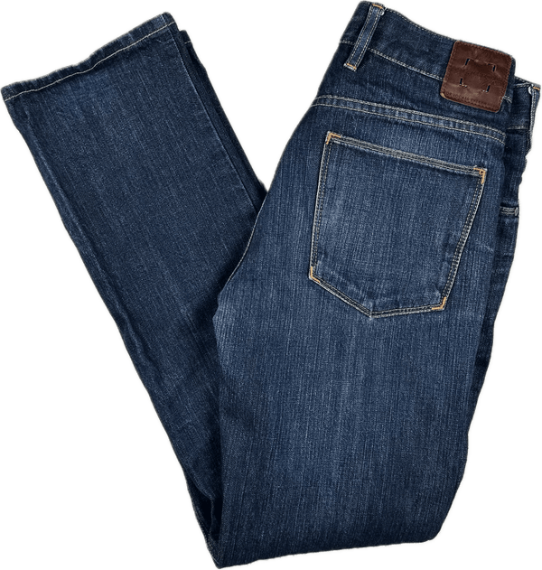 Local People Japanese Denim Slim Straight Jeans Size 31/34