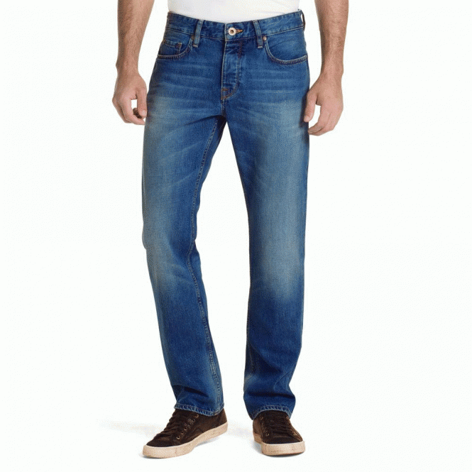 Hugo Boss 'Orange 25' Mens Straight Fit Jeans Size 36/34 – Jean Pool
