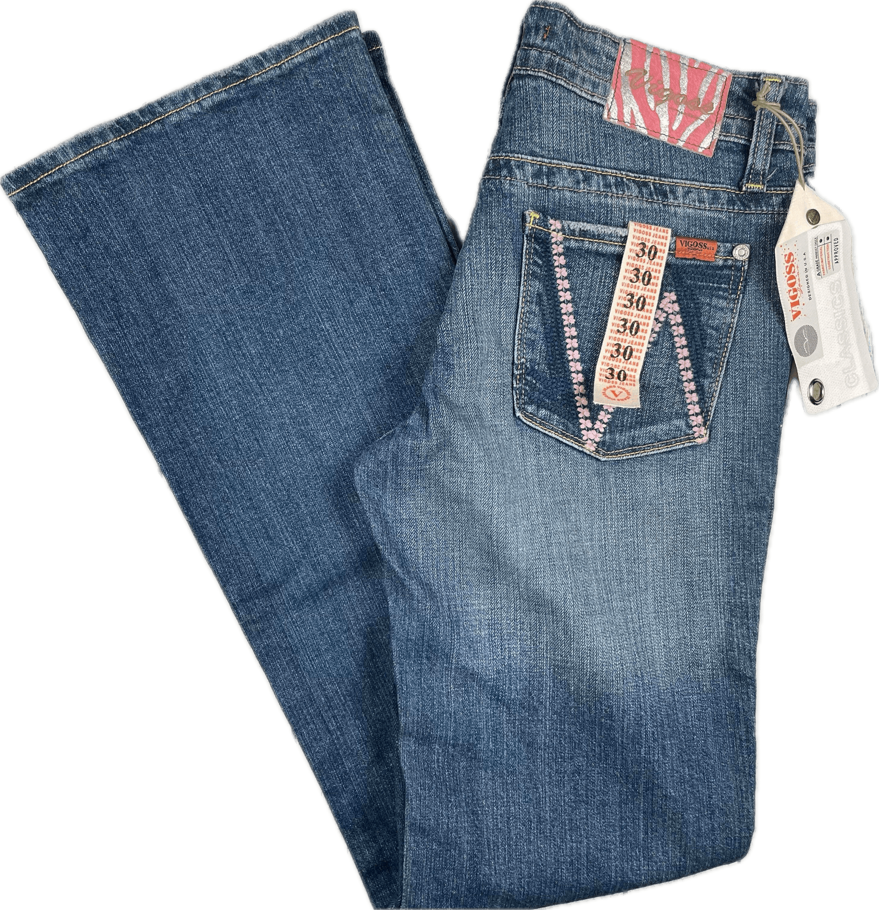 NWT Vigoss USA Y2K Jewelled Bootcut Jeans- Size 30 – Jean Pool