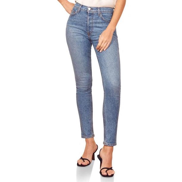 denim jeans reformation high and skinny