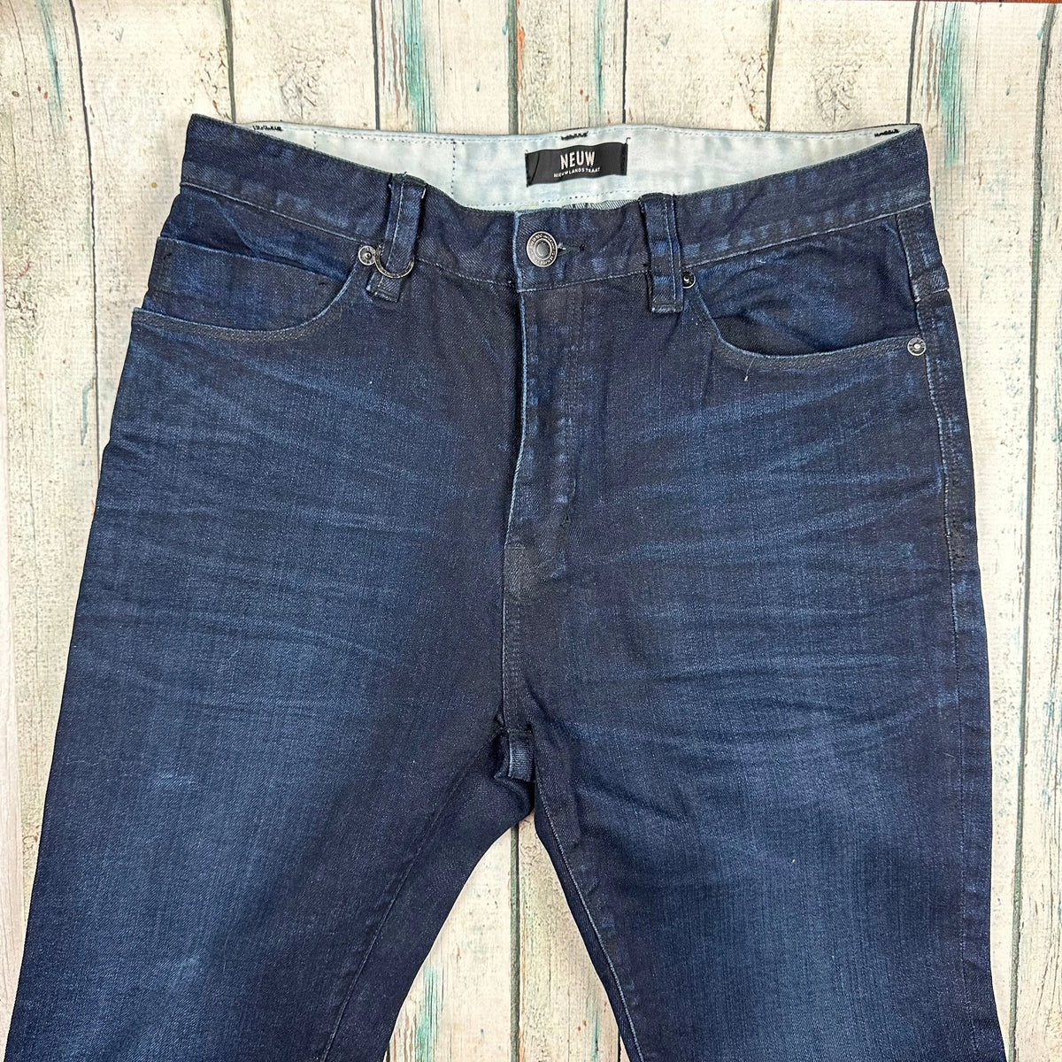 NEUW Mens 'Ray Tapered' Stretch Denim Jeans Size 30/32 Jean Pool