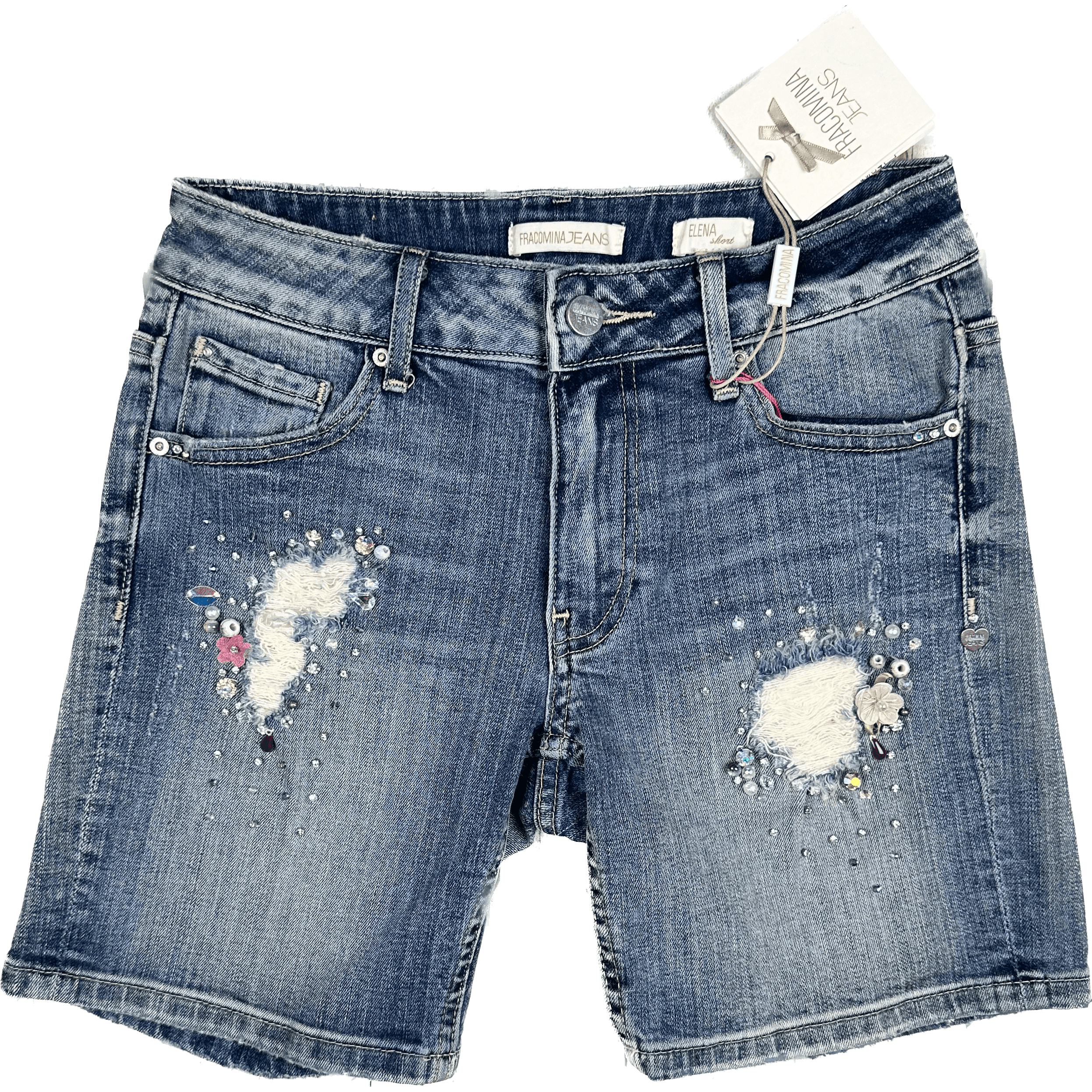 NWT Francomina Jeans 'Elena' Denim Jean Shorts- Size 25 – Jean Pool