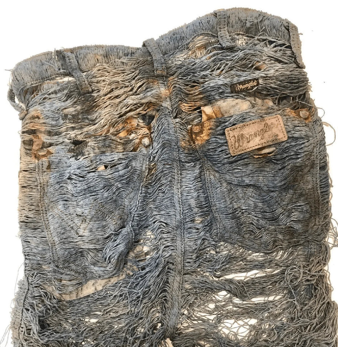 The Skeleton Left behind by the Elastane in stretch Jeans 