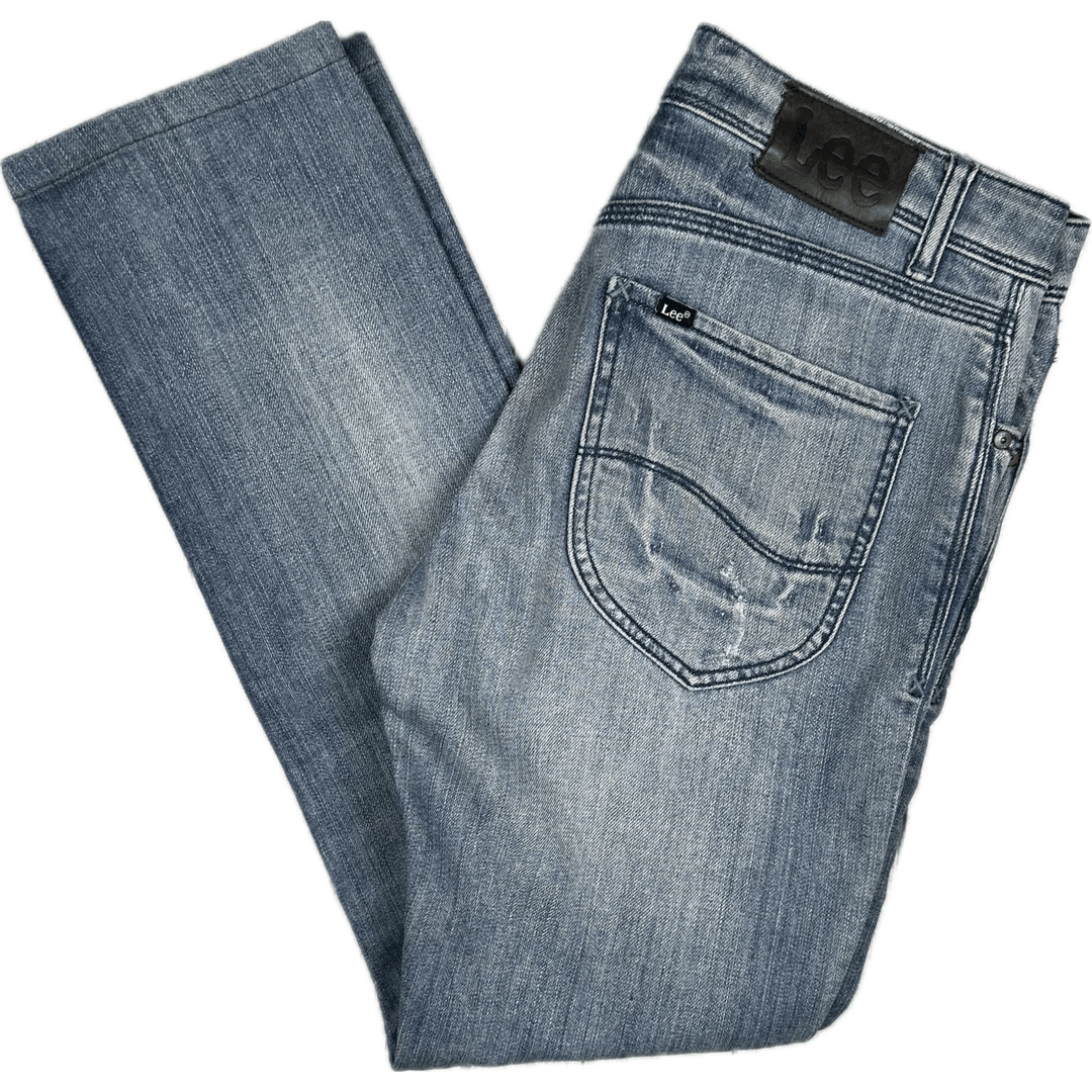 Lee Mens 'L1 Stovepipe' Stretch Jeans - Size 31 Short - Jean Pool