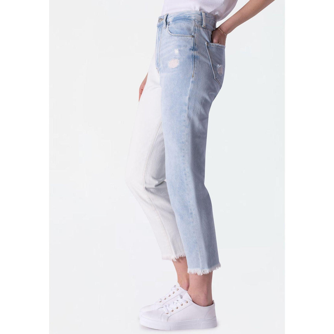 NWT- LTB Ladies 'Selina' Bleach Contrast Slim Mom Jeans -Size 28 - Jean Pool