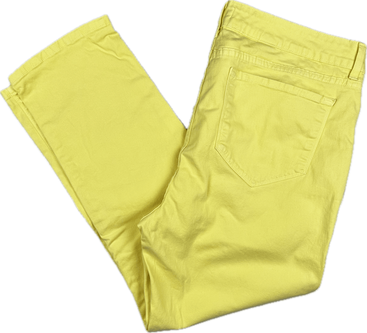 NYDJ - 'Lift & Tuck'  Stretch Yellow Jeans -Size 16US suit 20AU