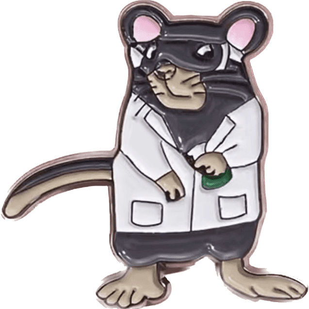 Lab Rat - Rat Lab Assistant Enamel Pin – Jean Pool
