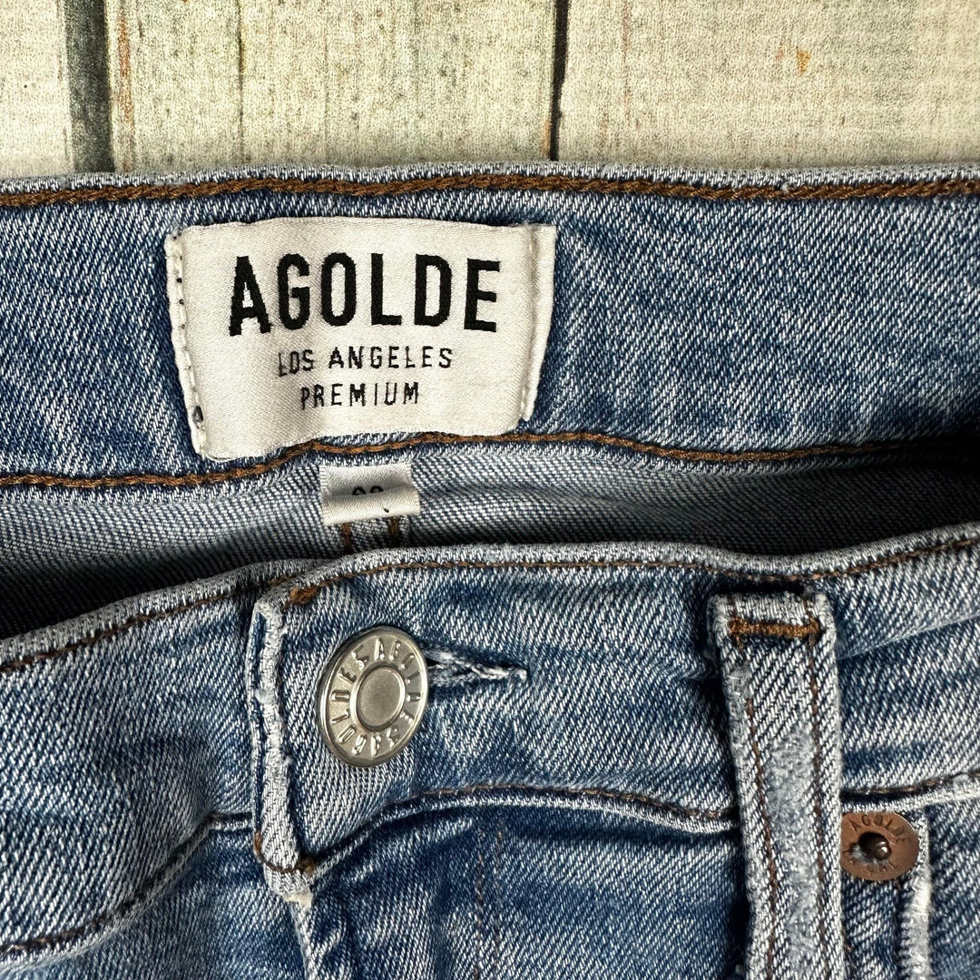 AGOLDE Chewed Hem Mid Rise Skinny Jeans- Size 28 - Jean Pool