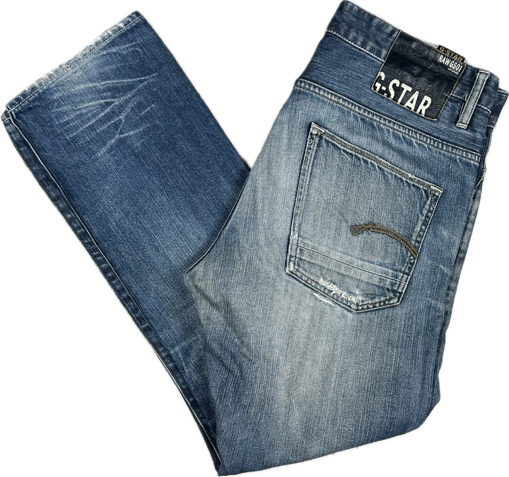 G Star Raw 'Yield Slim' Mens Distressed Jeans -Size 34