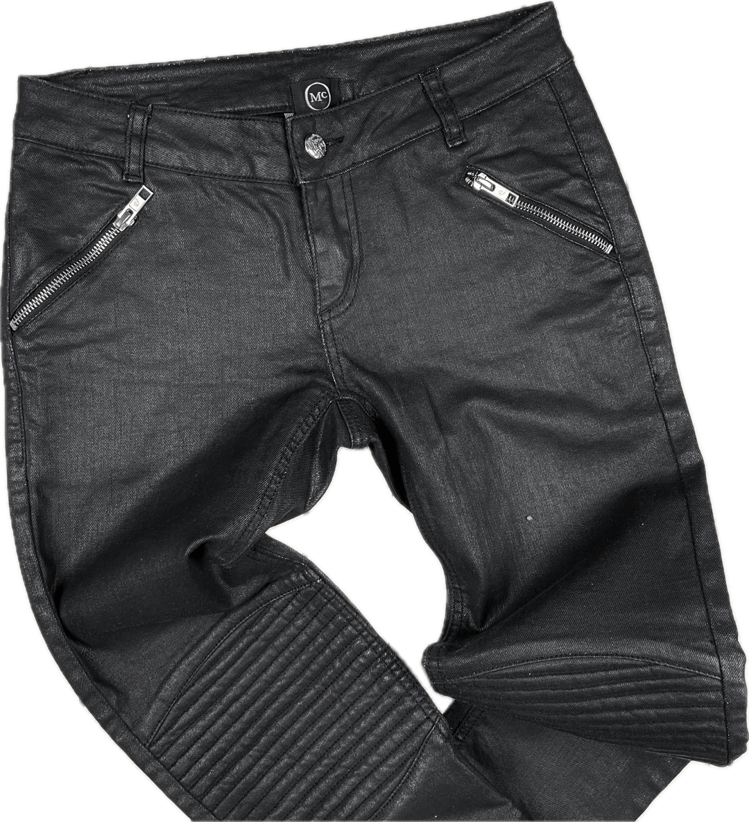 Alexander McQueen Ladies Moto Black Jeans - Size 26 - Jean Pool