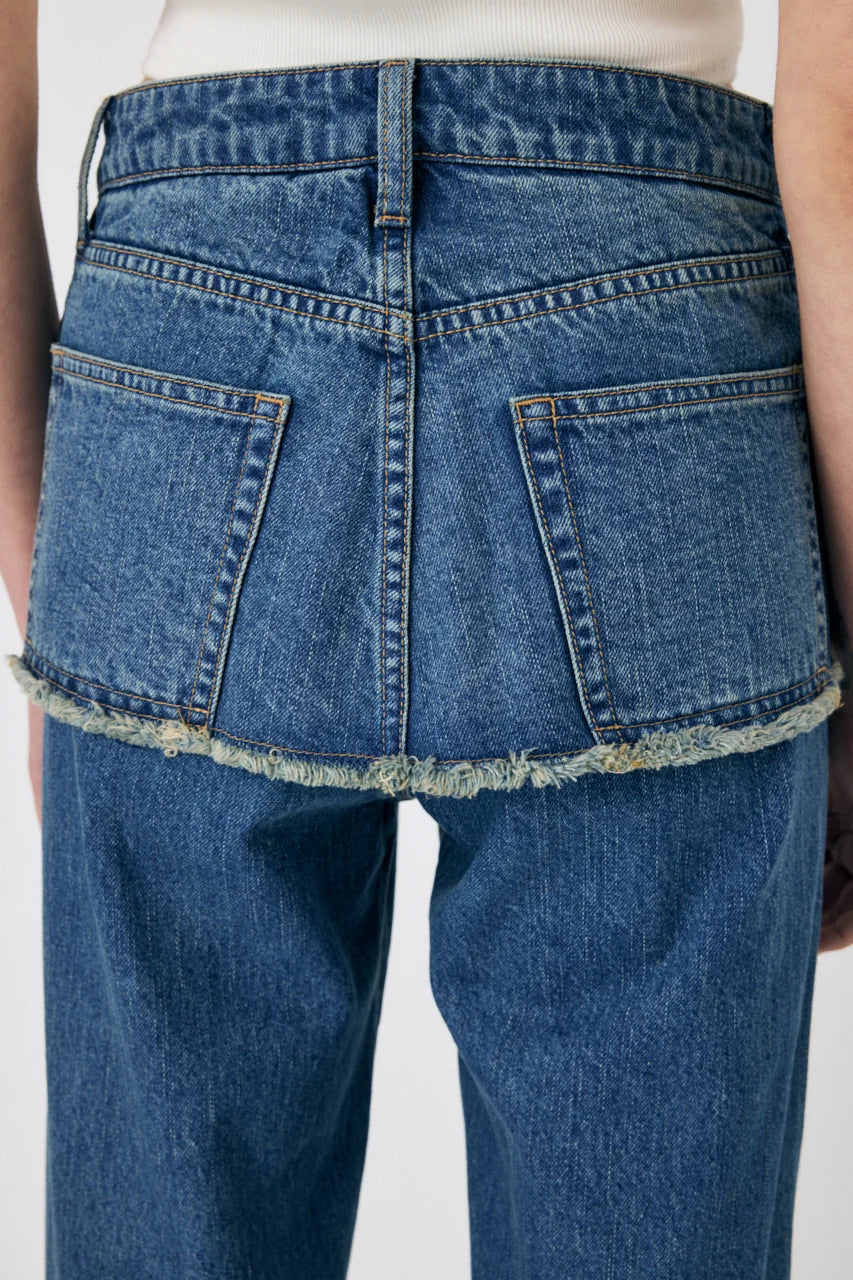 NWT- Moussy Vintage Japan Straight Skirted Jeans- Size 28