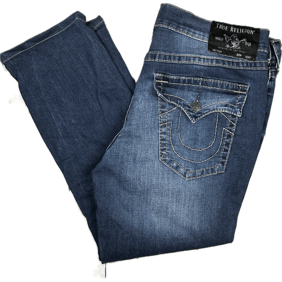 True Religion Mens 'Ricky Flap Big T' Straight Jeans - Size 38 - Jean Pool