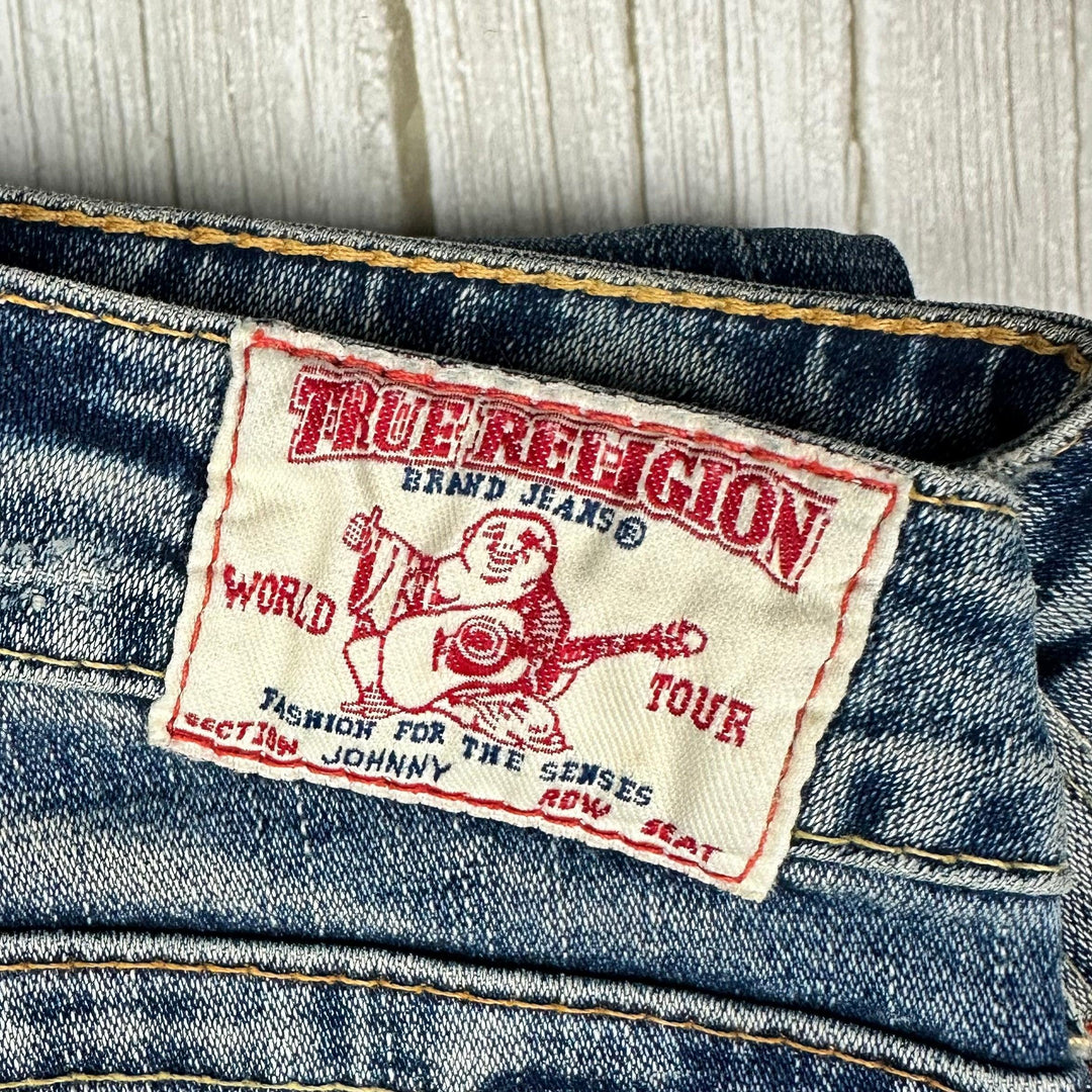 True Religion 'Johnny' Low Rise Straight Leg Jeans- Size 27 - Jean Pool