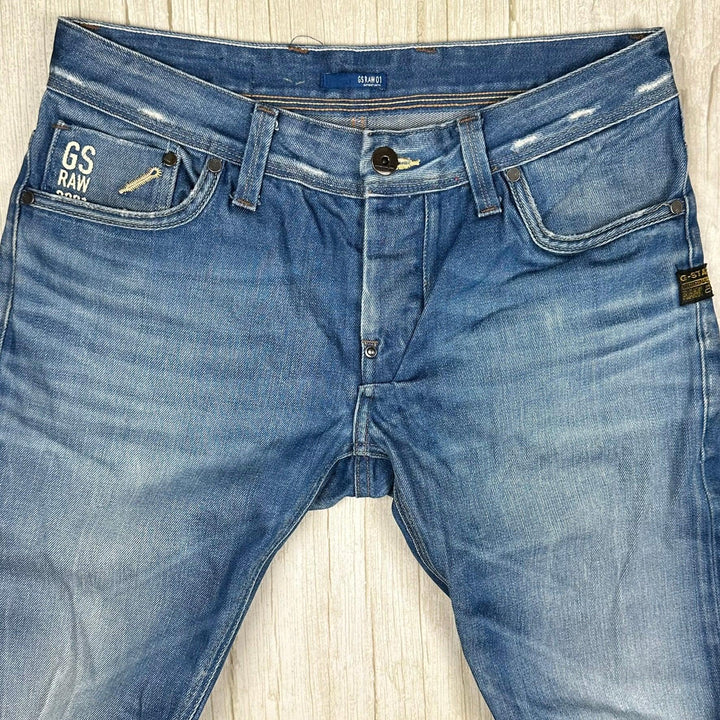 G Star RAW 3301 'Attacc Low Straight' Jeans -Size 32S