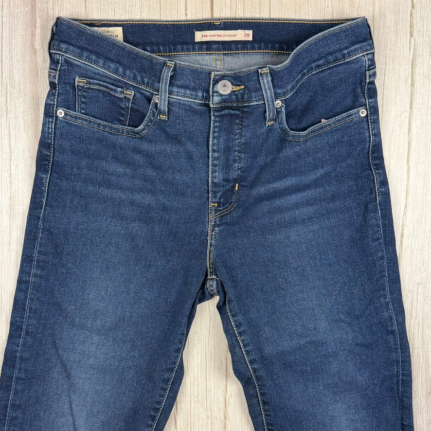 Levis Ladies 314 Shaping Straight Jeans -Size 29R