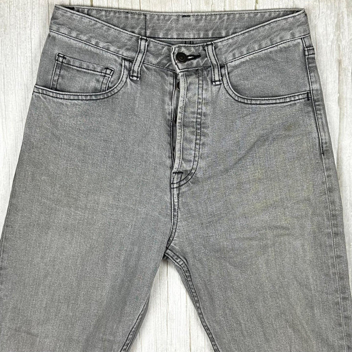 Bassike Made in Japan Classic Grey Crop Jean -Size 26