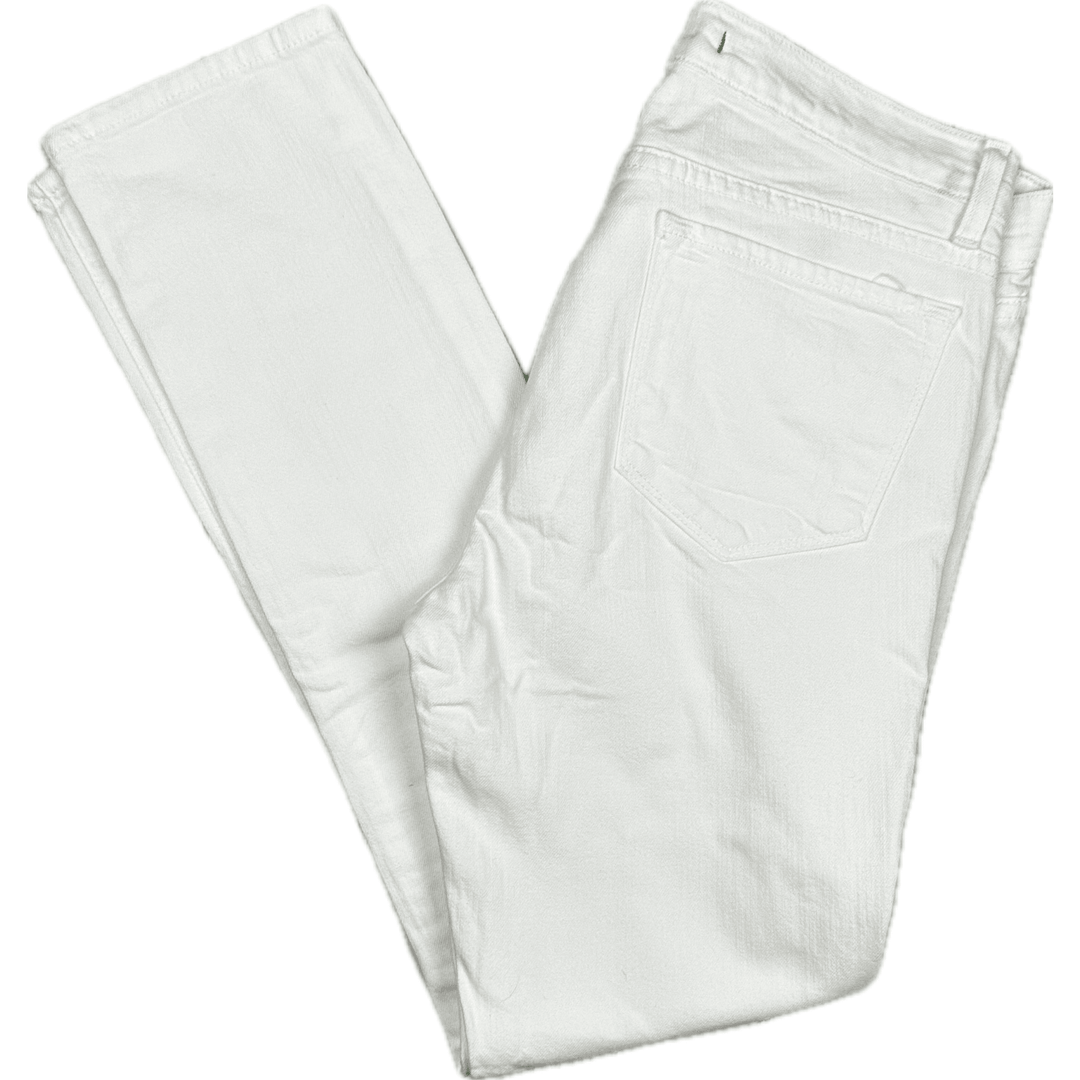 J Brand 'Skinny Leg' Mid Rise White Jeans - Size 29 - Jean Pool