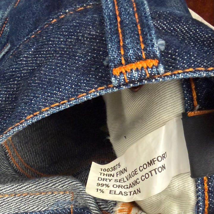 Nudie Jeans Co. 'Thin Finn'  Dry Selvage Comfort Jeans - Size 29/32