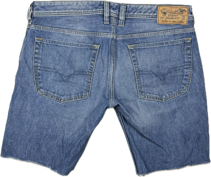 Diesel 'Larkee' Mens Denim Cut Off Shorts -Size 32