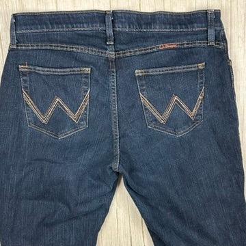 Wrangler Ladies Straight Leg No Gap Waistband Jeans - Size 16