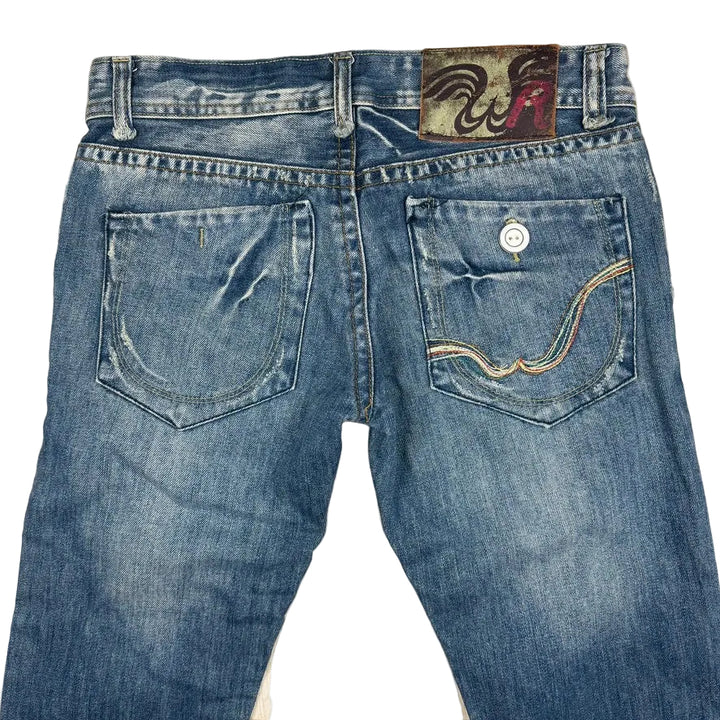 Replay Ladies Y2K 'Marcello' Low Rise Crop Jeans- Suit Size 7/8