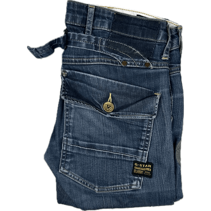 G Star Raw Womens 6620 'Heritage Embro Tapered' Jeans -Size 26/32 - Jean Pool