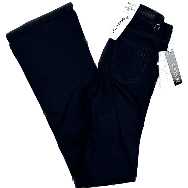 NWT - Max & Co Black High Rise Bootcut Jeans -Size XS - Jean Pool