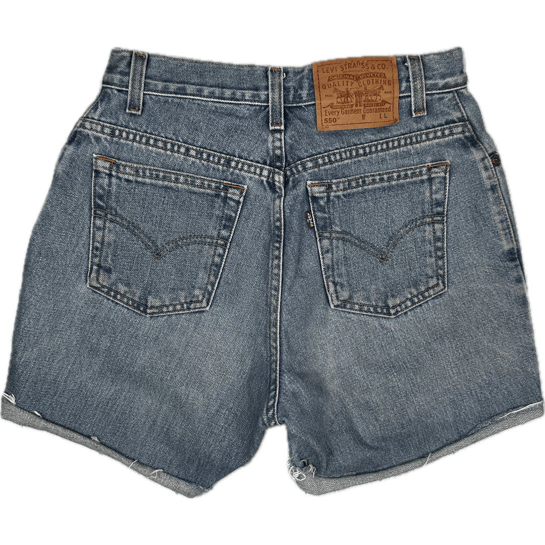 Levis 550 Vintage Cut Off Shorts - Suit Size 26 - Jean Pool