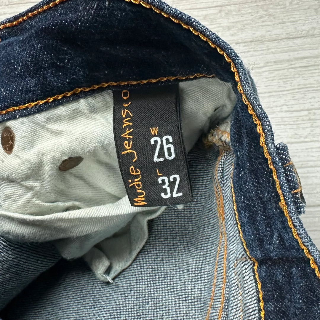 Nudie 'High Kai' Organic Twill Navy Wash Jeans- Size 26/32