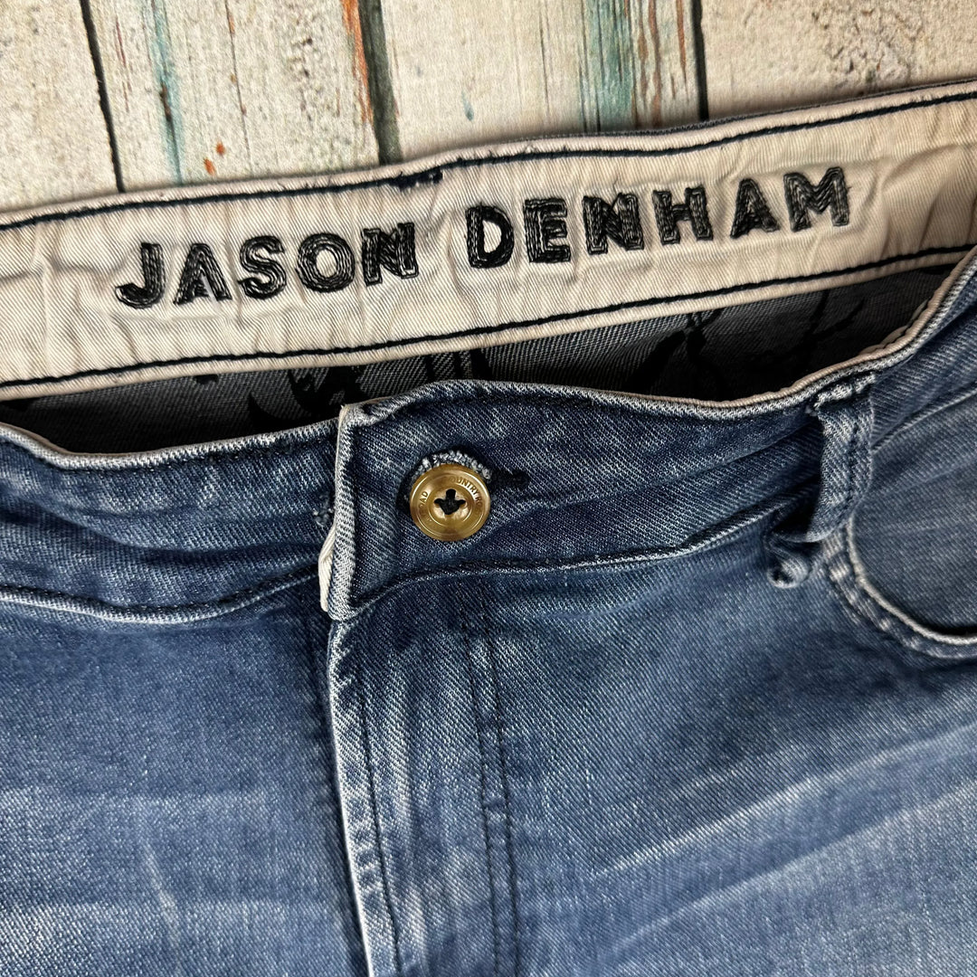 Denham 'Crop' Low Crotch Fit Mens Jeans - Size 38 - Jean Pool