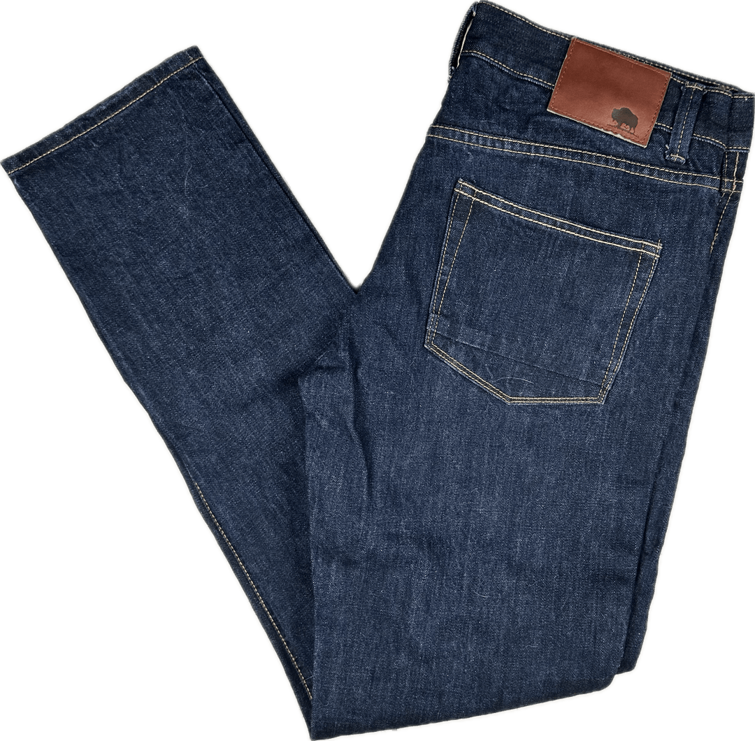 Bellfield Mens 'Gonzo Ceremony' Straight Leg Jeans - Size 32R - Jean Pool
