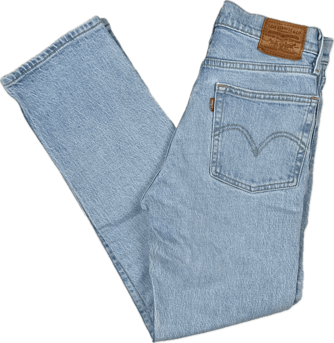 Levis Wedgie Straight Ladies Premium Denim Jeans Size 24 Jean Pool