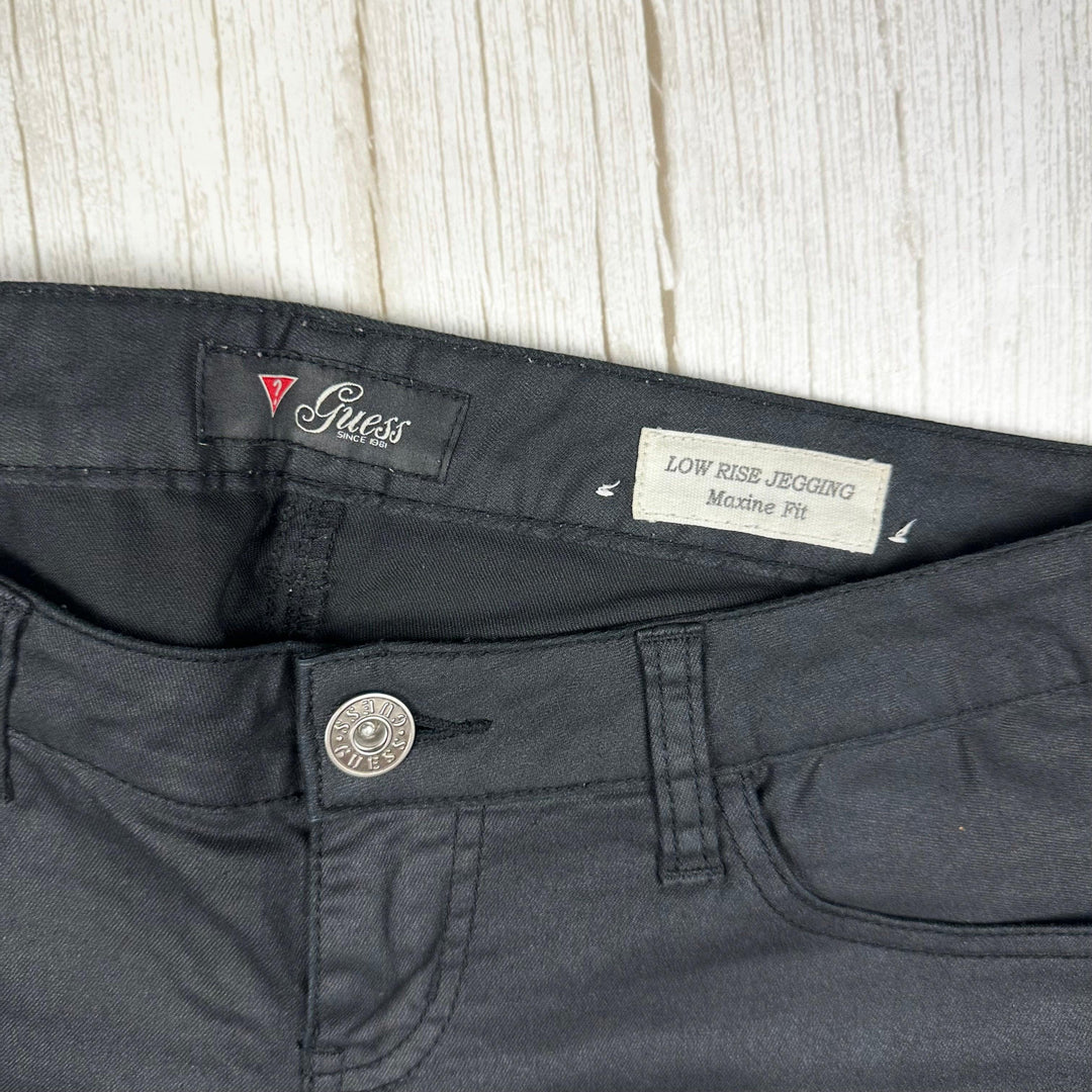 Guess 'Low Rise Jegging' Maxine Fit Black Jeans - Size 27