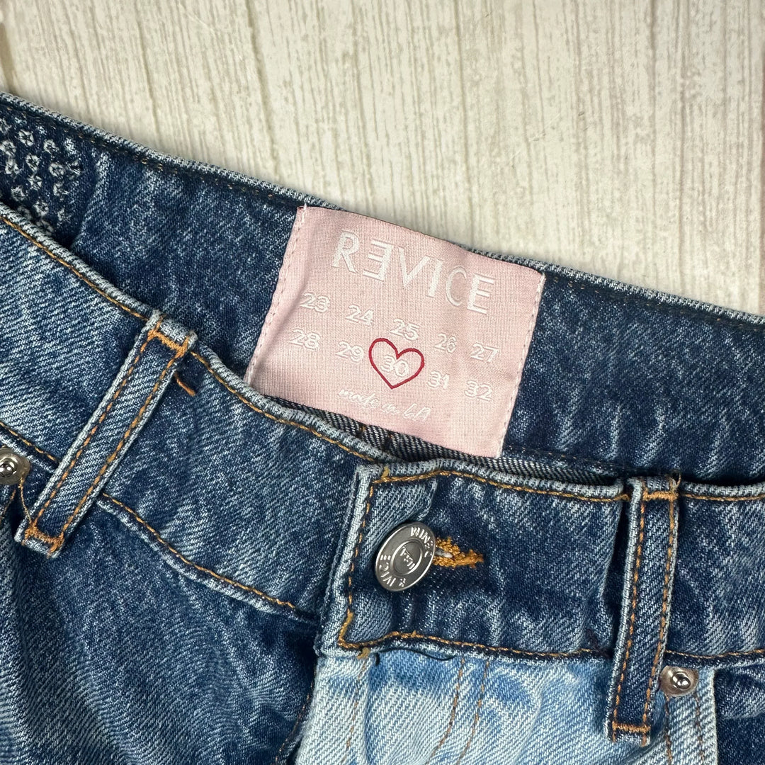 Revice USA 'Matchmaker' Love at First Sight Patch Jeans - Size 30