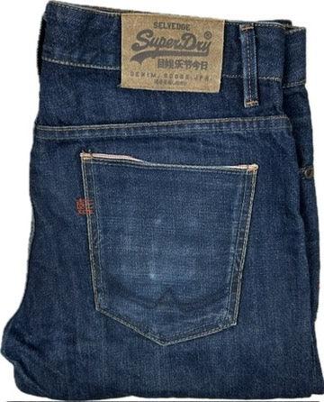 Super Dry Mens Selvedge.Straight Fit Jeans -Size 32/32