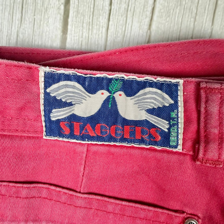 Staggers by Joseph Saba Vintage 1980's Red Jeans - Hard to find!