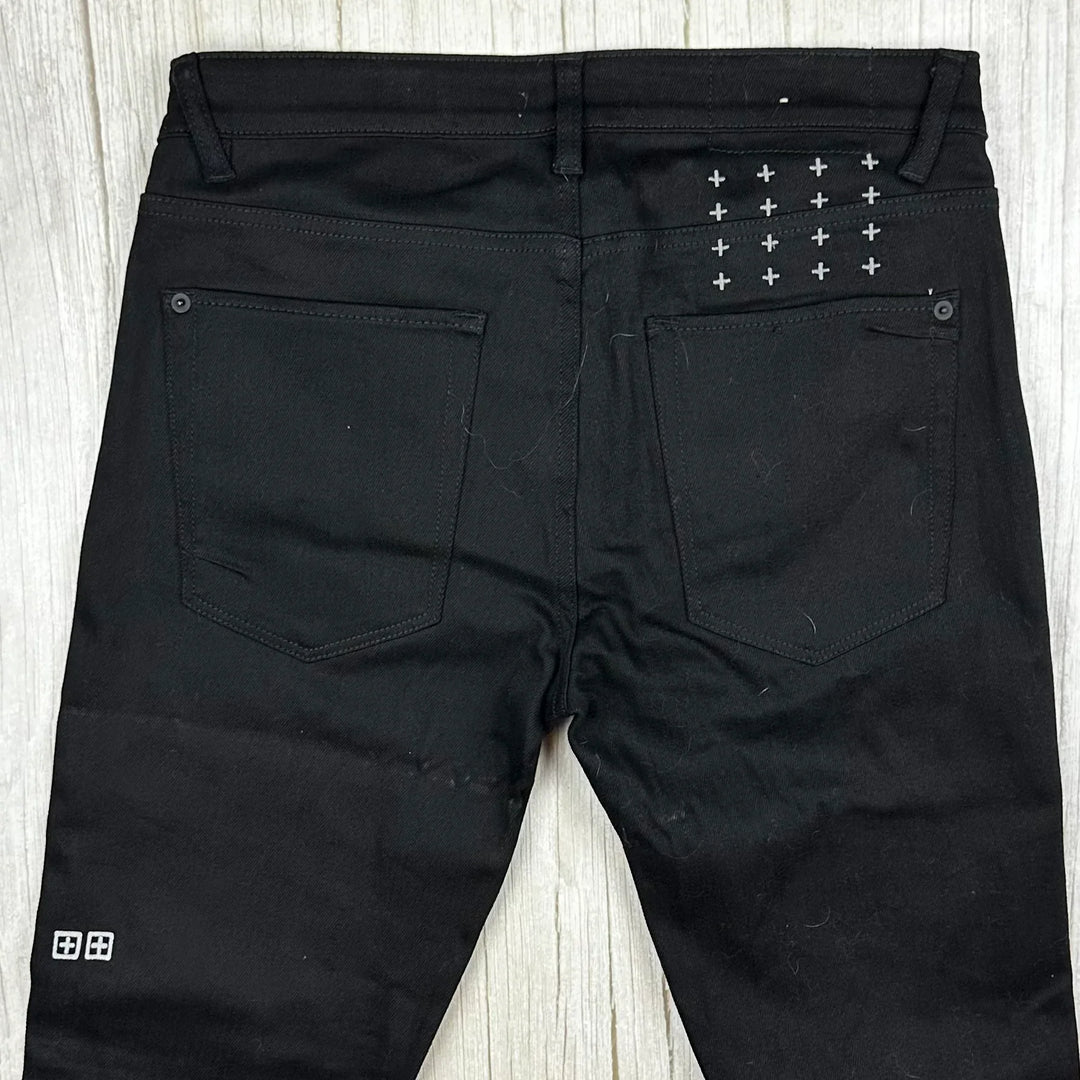 Ksubi Mens 'Van Winkle' Black Slice Skinny Jeans - Size 32