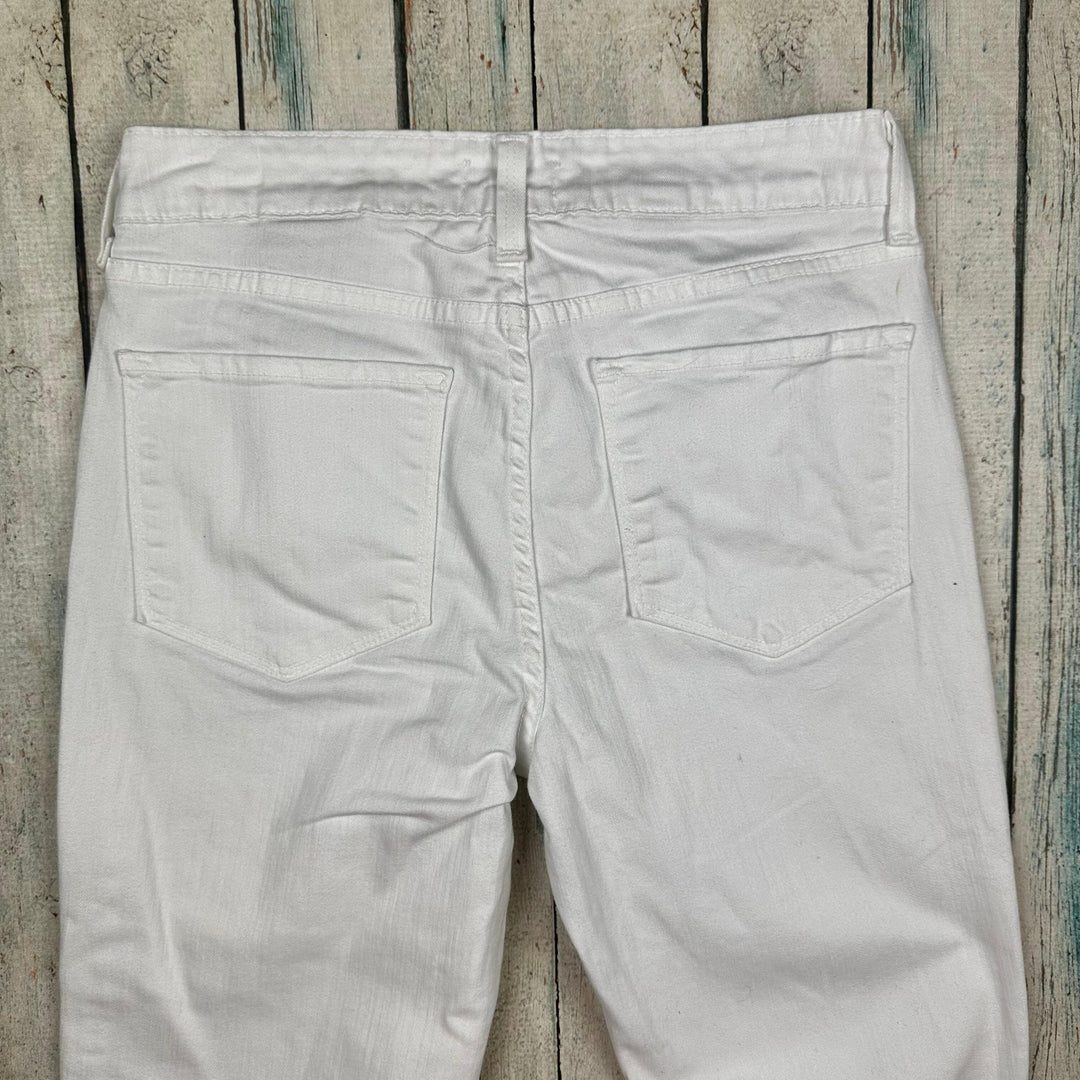 NYDJ -White Lift & Tuck 'Straight' Leg Jeans -Size 2 US suit 6 AU - Jean Pool
