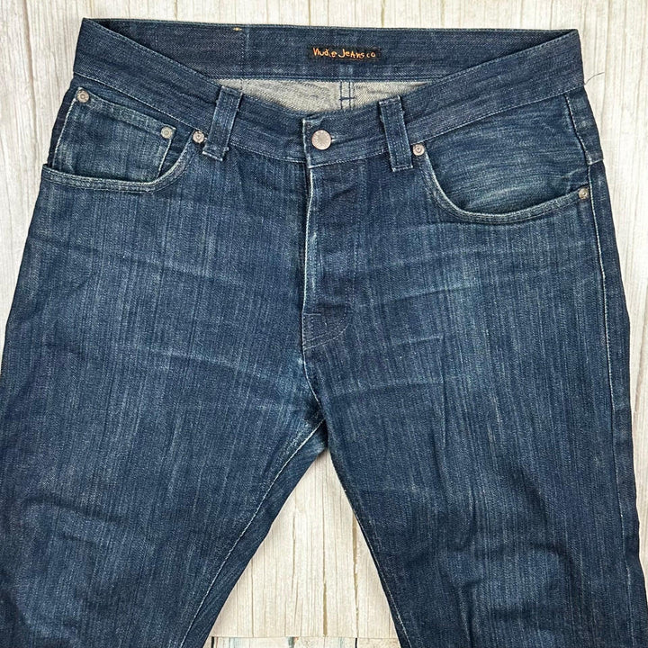 Nudie 'Even Steven' Dry Denim Y2K Jeans- Size 32 Crop