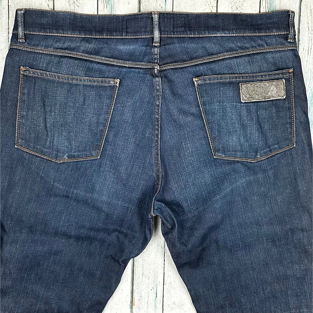 April 77 Overdrive Stage Straight Fit Jeans - Size 34 - Jean Pool