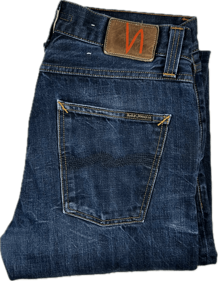 Nudie Jeans Co. 'Big Bengt' Dark Crinkle Jeans - Size 32/32