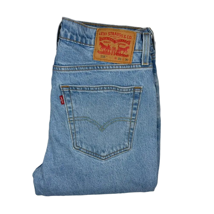 Levis 516 Straight Leg Denim Jeans - Size 33/30