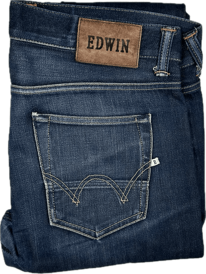 Edwin Japanese Denim- 'ED80' Rainbow Selvedge Mens Slim Jeans -Size 33/34