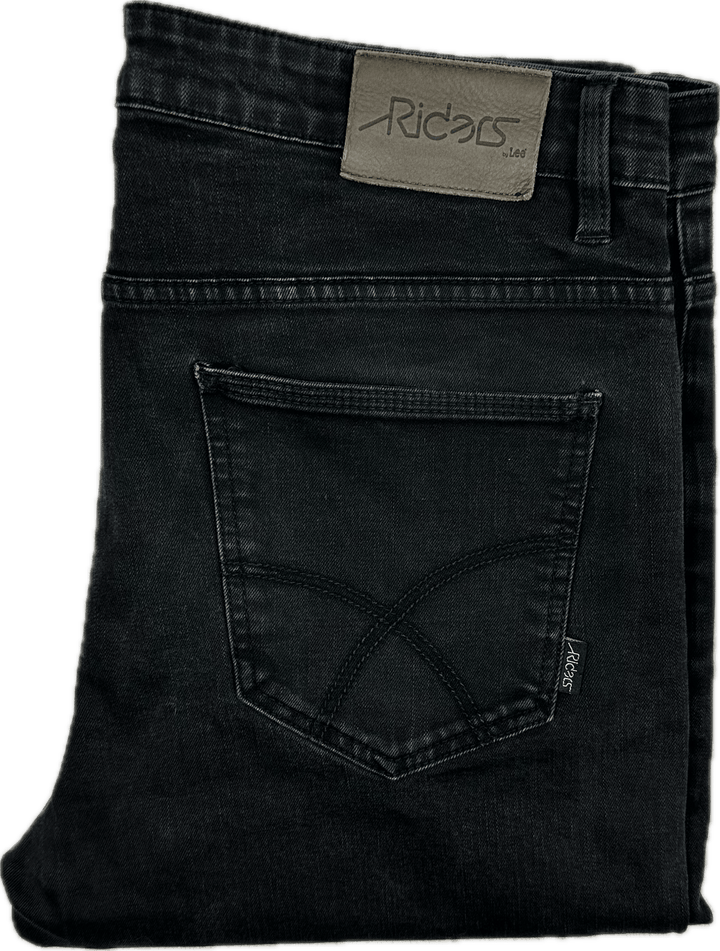 Lee Riders Mens 'R2 Slim & Narrow' Black Jeans - Size 34