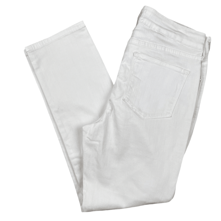 NYDJ Lift & Tuck 'Ankle' White Stretch Jeans -Size 6 US or 10 AU