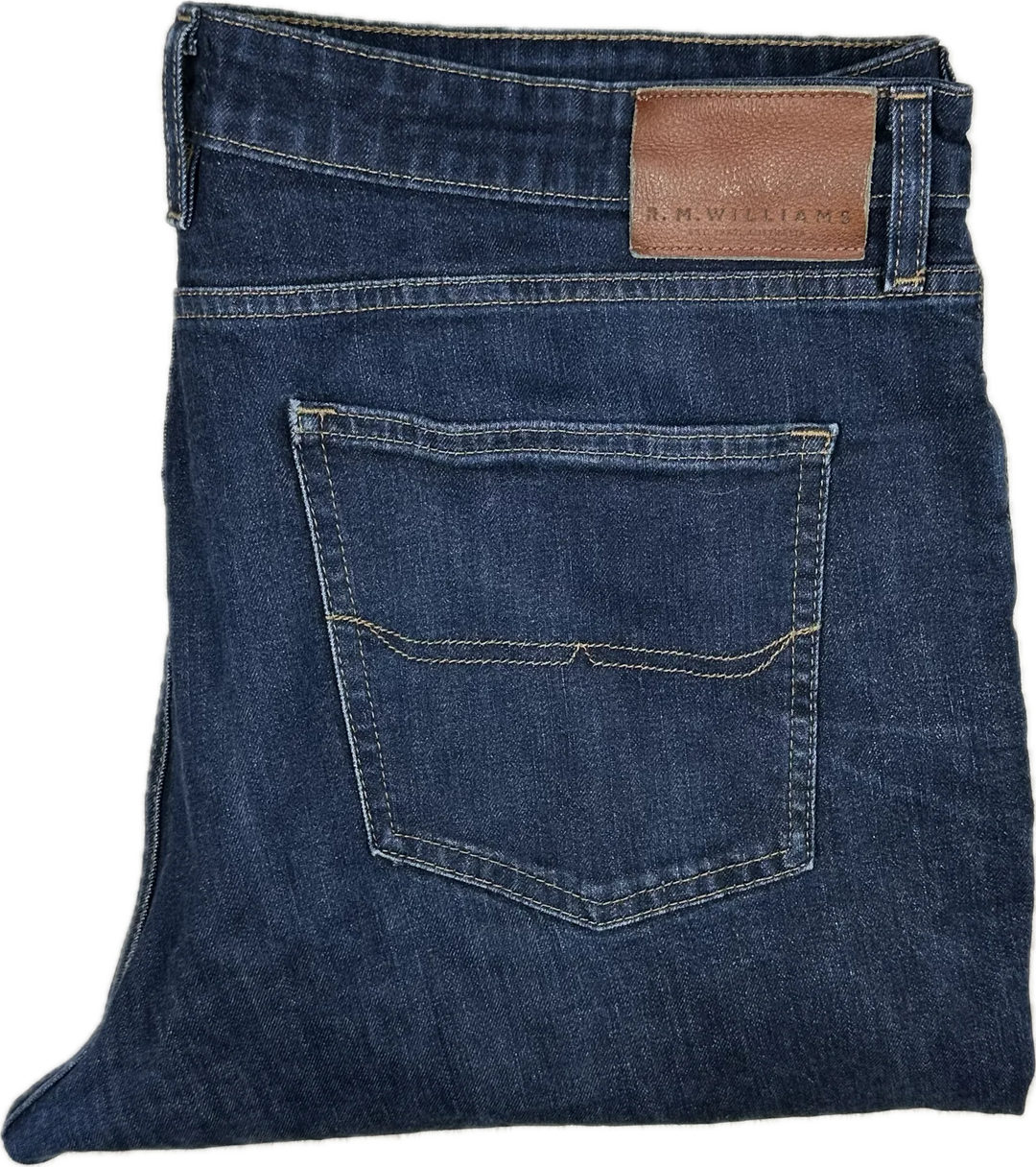 R.M. Williams Mens Straight Fit Stretch Jeans- Size 42