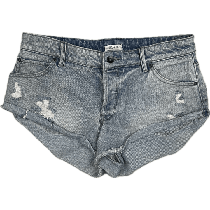 Roxy Ladies Cuffed Denim Shorts- Size 29 or 11AU - Jean Pool