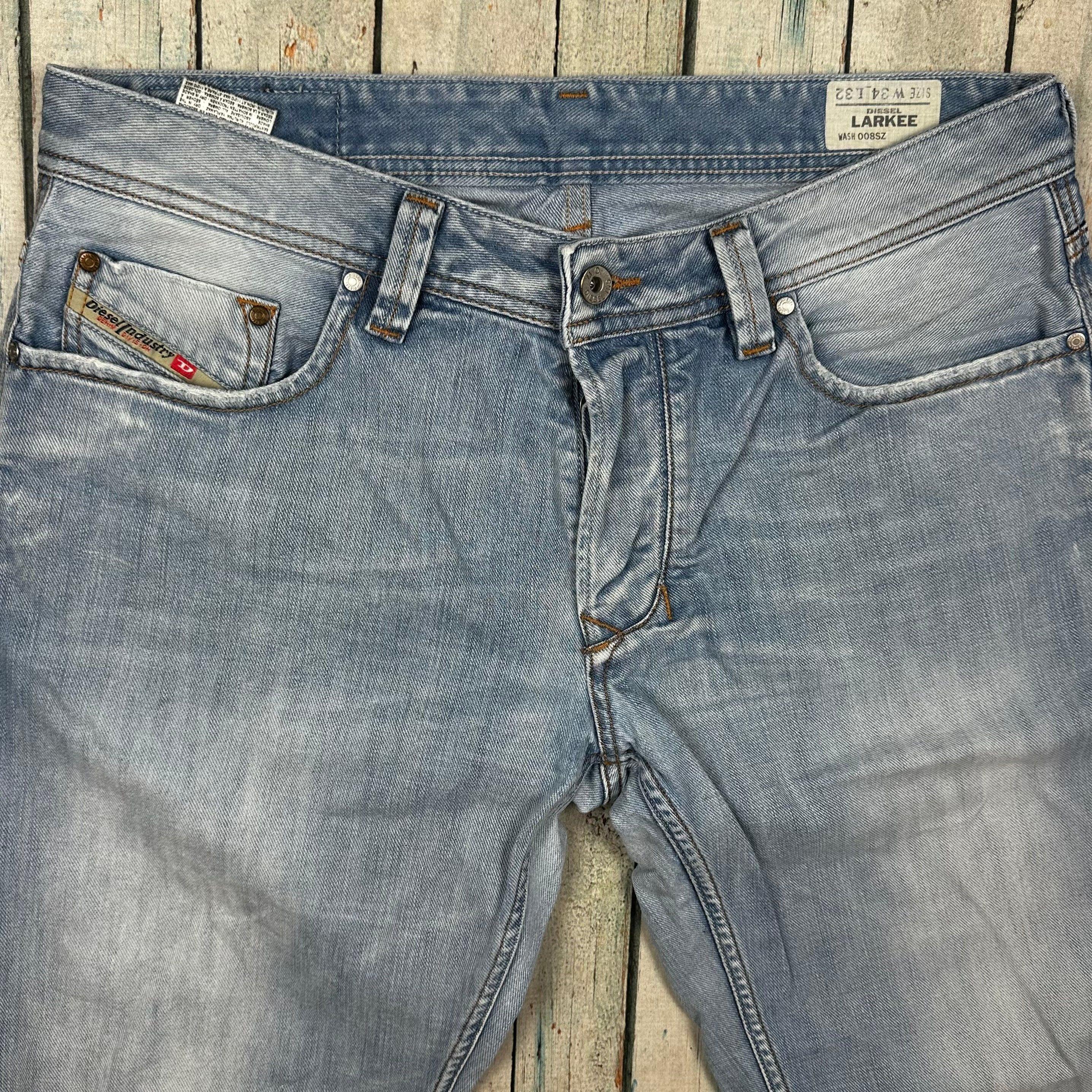 Diesel Larkee Denim Easy Fit Jeans Size 34 30 Jean Pool