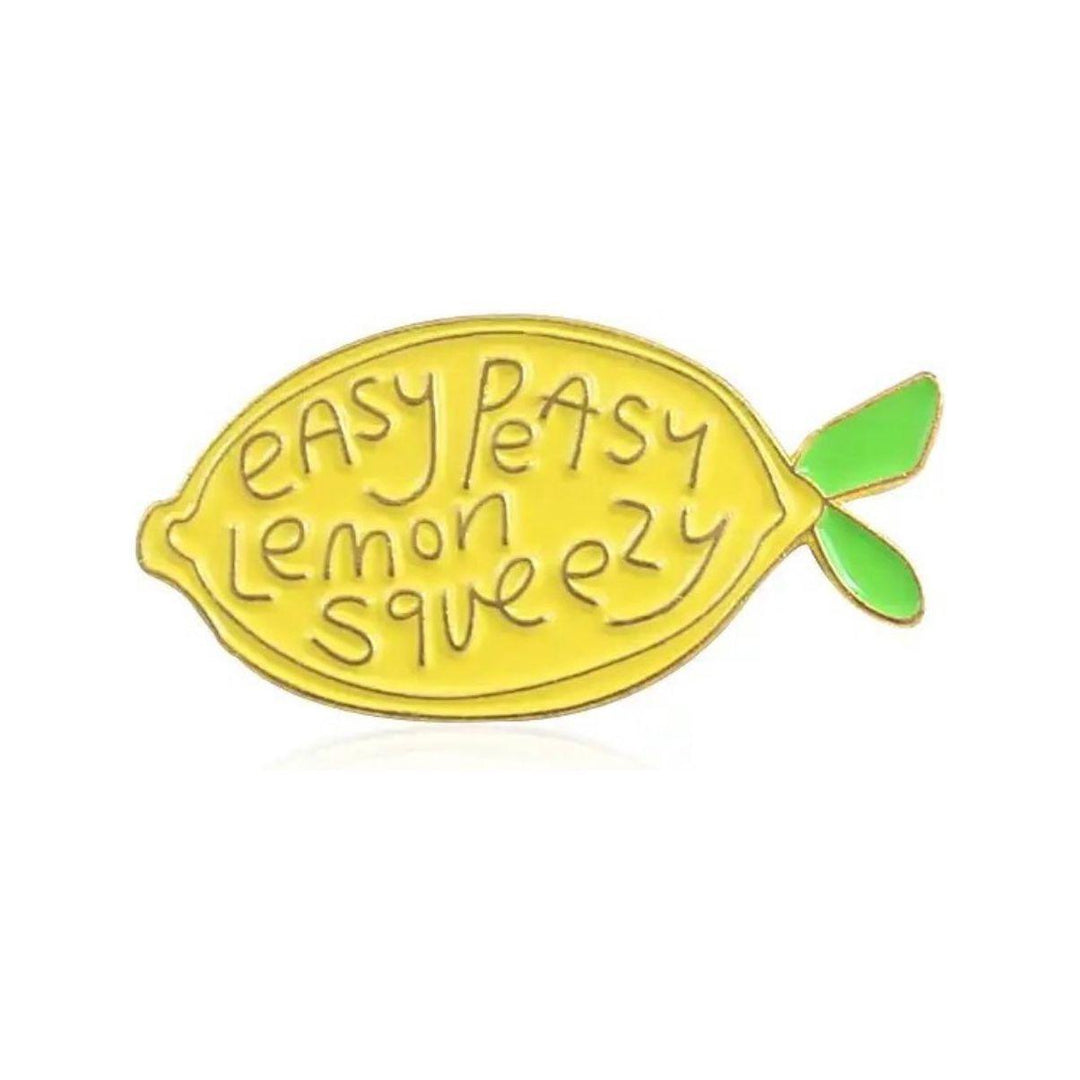 Easy Peasy Lemon Squeezy- Enamel Pin - Jean Pool